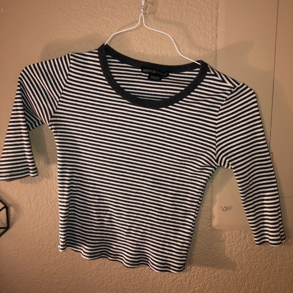 Striped crop top